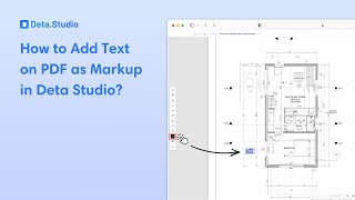 How to Add Text Markup to PDF | Deta Studio Tutorial