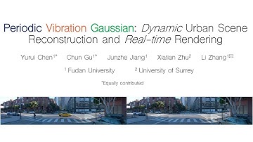 Periodic Vibration Gaussian: Dynamic Urban Scene Reconstruction and Real-time Rendering
