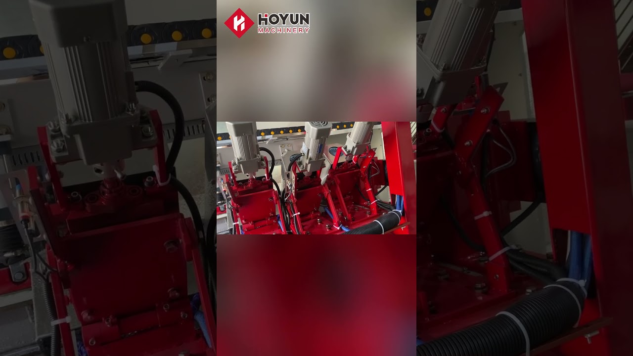 Four-head sintered stone chamfering machine, you can set the chamfer length