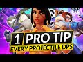 1 ABSOLUTELY INSANE TIP for EVERY DPS HERO - PROJECTILE EDITION - Overwatch 2 Guide