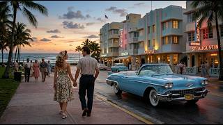 Step Into Miami Beach, 1958 🌴 | A Summer Night in Old Florida
