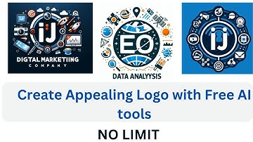 Create an Appealing Logo with Free AI tools |NO LIMIT| Microsoft Copilot| Gemini