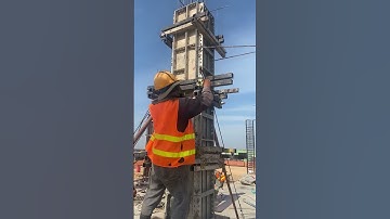 How To Install Column Formwork #construction #engineering #building #civilengineering #concrete