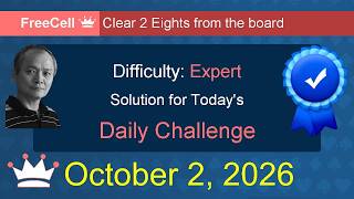 Microsoft Solitaire Collection: FreeCell - Expert - October 2, 2026 screenshot 4