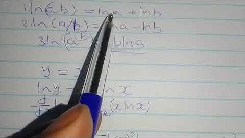Logarithmic differentiation {plus proof of quotient & product rule}