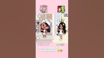 Avatar world VS Yoya Time!! Which is your favourite? 💖💚😍 #avatarworld #shorts #tocalifeworld #yoya