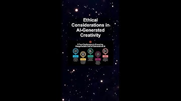 Ethical Considerations in AI-Generated Creativity #ai #artificialintelligence #machinelearning