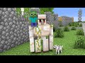 Monster School : Iron Golem protect Baby Zombie - Minecraft Animation