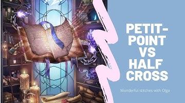 Learning Video: Difference between #petitpoint and half #crossstitch