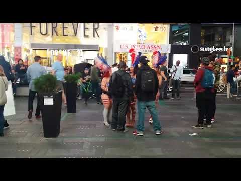 Time Square now naked girls