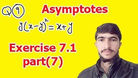 Find the asymptotes of the following curves (Bsc calculus exercise 7.1 part(7))