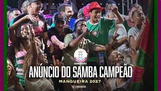MANGUEIRA 2027 - ANNOUNCEMENT OF THE WINNING SAMBA FOR CARNIVAL