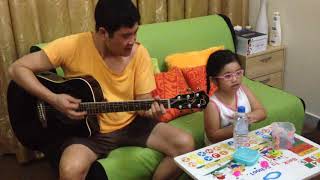 i was only joking w/ guitar and my dad and i singing and playing
