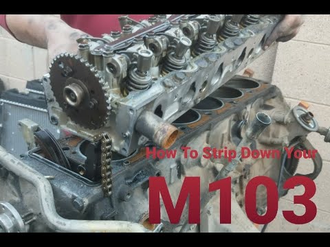 Stripping Down A Mercedes Benz Engine (M103)
