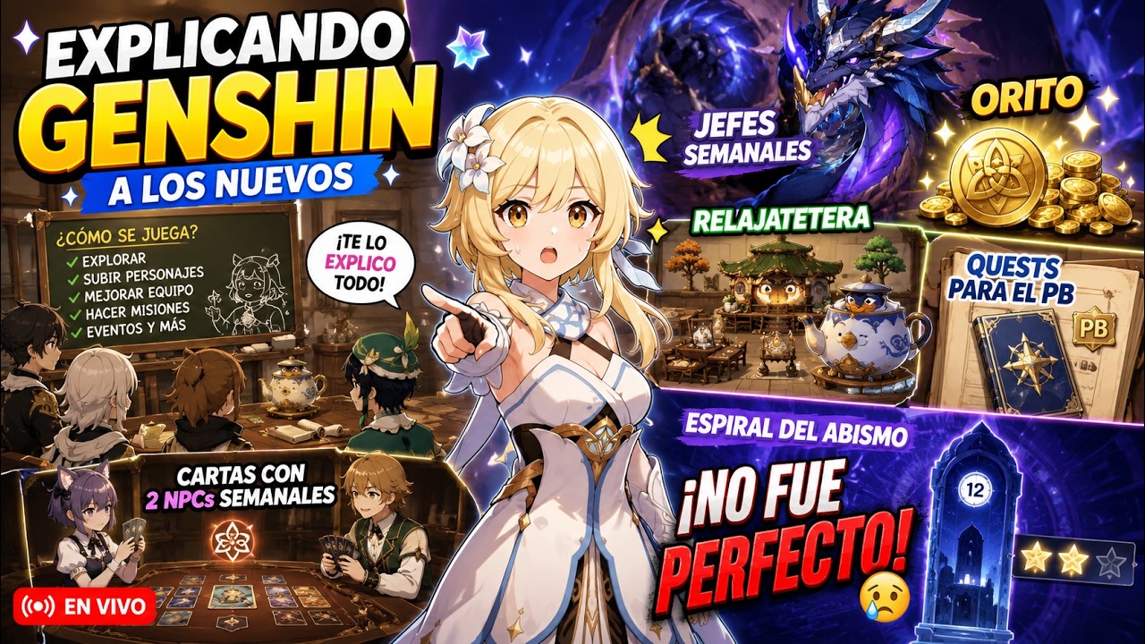 ? EXPLICANDO GENSHIN A LOS NUEVOS + Abismo NO Perfecto ? | Jefes, Orito y Cartas NPC 20260518
