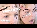 MAYBELLINE PEEL-OFF BROW TATTOO?! DOES IT WORK?