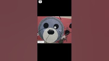 🧶Handmade 🐻 Bear Head Rug for children #crochet #handmade #rug #children