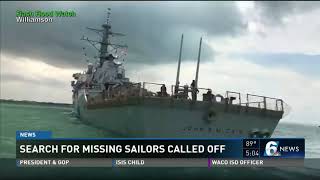 Search for missing sailors called off