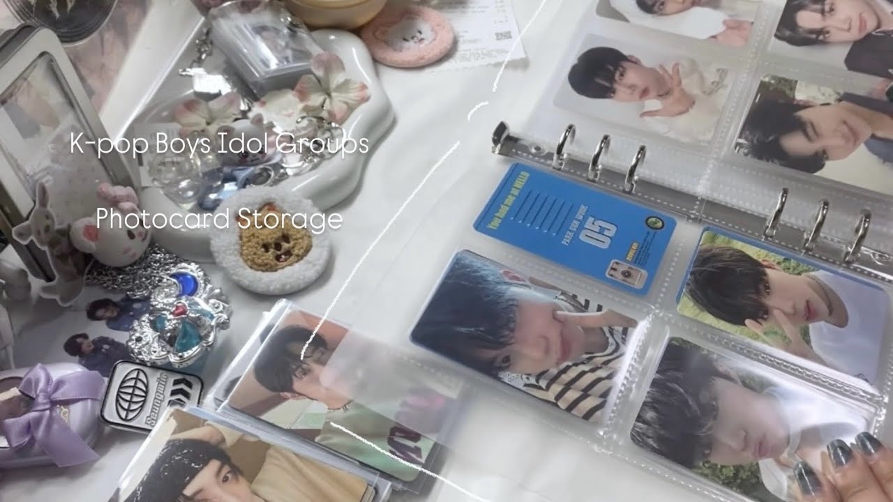 【作業動画】色々なナムグルのお引越しトレカ収納💭/K-pop Boys Idol Groops Photocard Storage/喋りなし