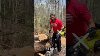 Best Chainsaw FOR most everyone | Mini BEAST Chainsaw 🪵 | Better Thank Stihl