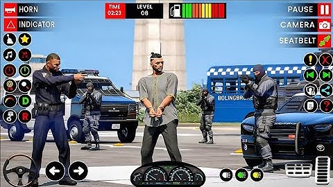 Police Sim 2022 - SWAT Vehicle Truck Driving -Night  Android Gameplay