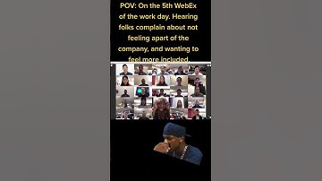 SMH! #WebEx meetings always turn into #Gripe sessions. #WhoCanRelate #greenscreen