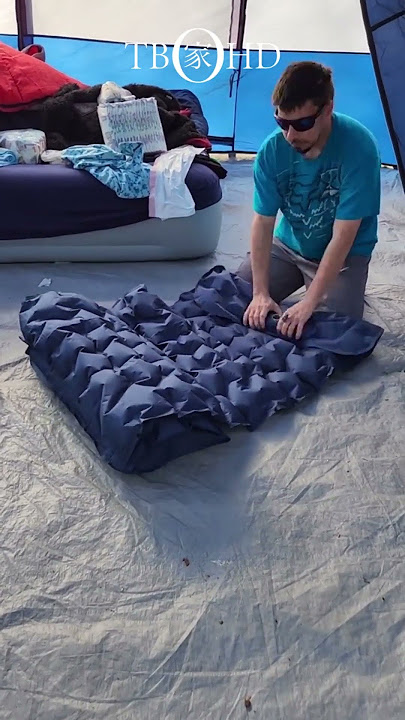 ⛺ Perfect Camping Companion: Thick Self Inflating Sleeping Mat#campinggear #outdooradventure