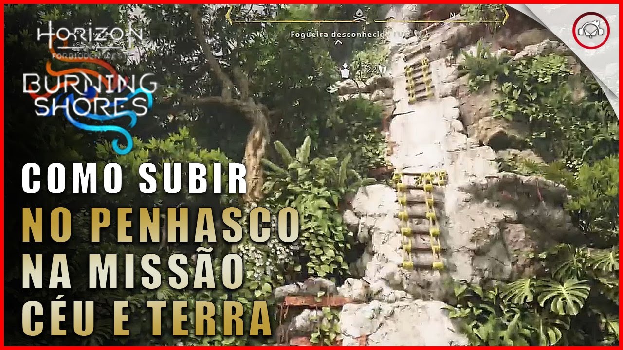 Miniatura do vídeo Horizon DLC Burning Shores, Como subir no penhasco na missão Céu e Terra | super dica PT-BR