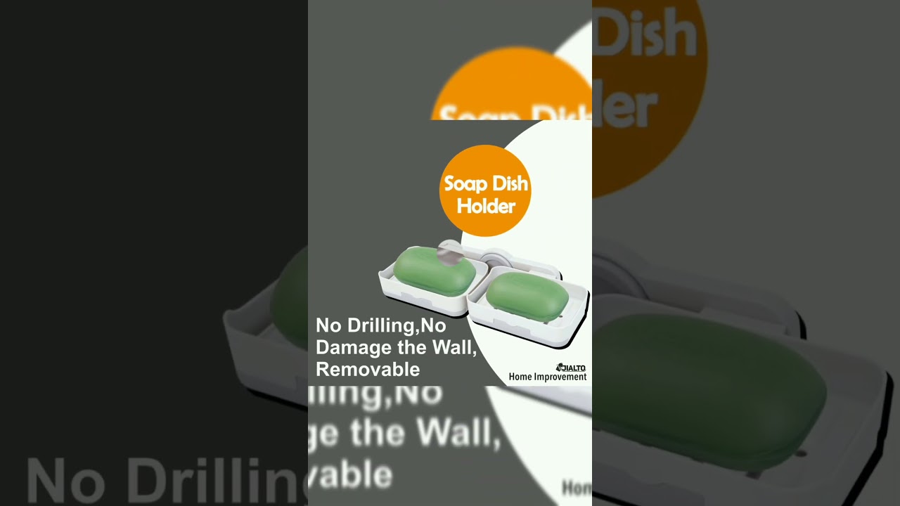 Jialto Plastic Wall Mounted Double Layers Soap Dish Saver 