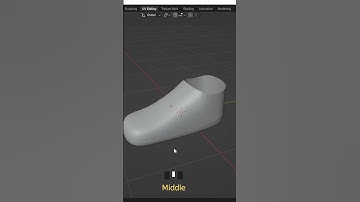 3D woman shoes modeling in blender-mds design #shorts 👠