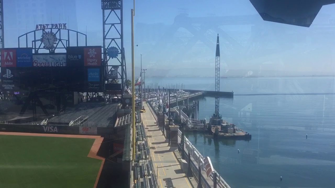 Mccovey Cove View Of San Francisco Giants Oracle Park And Mccovey Cove Youtube