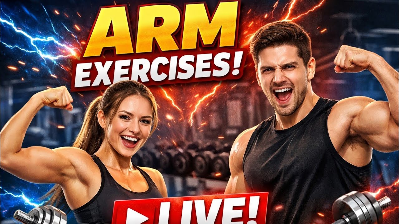 Live Exercises 💪 ARM EXERCISES – LIVE WORKOUT SESSION! - YouTube