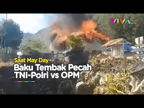 POV TNI Gabungan Perang vs OPM, Sekolah Dibakar