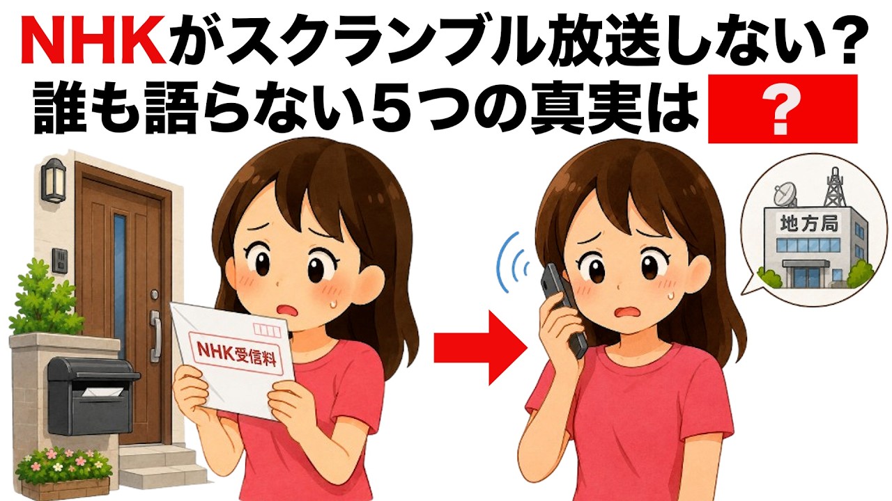 【必見】NHKがスクランブル化しない本当の理由に関するライフハック雑学