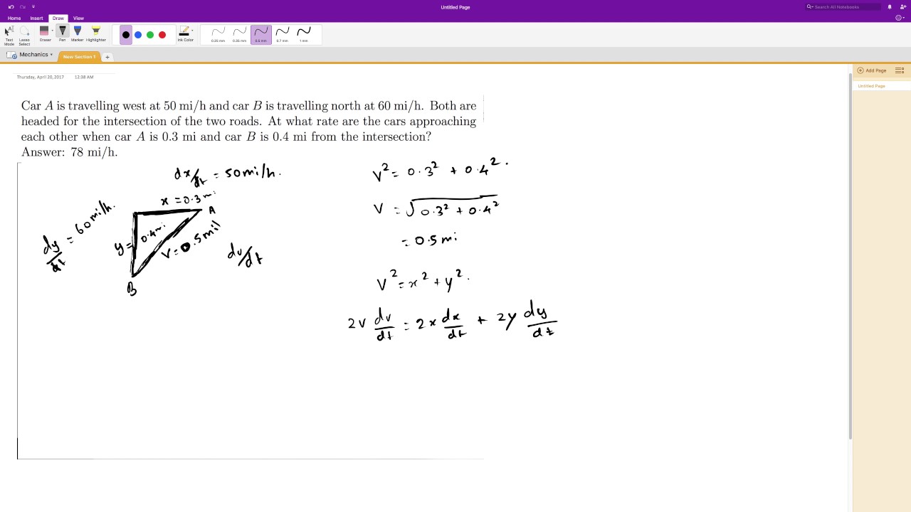 Related Rates Example Differential Calculus YouTube Related Rates Example Differential Calculus YouTube