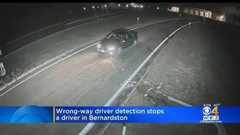 Wrong-way detection system stops driver in Bernardston