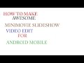 photo slide show MiniMovie-Slideshow Video EditOR image editor