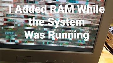 What happens when RAM is Installed while the Computer is Running
