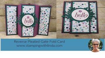 Reverse Pleated Gate Fold Card