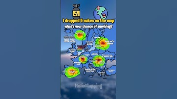 I dropped 5 nukes on the map, what’s your chance of surviving? | ItaliaMapping #fypシ゚viral #mapping