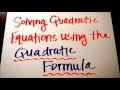 Quadratic Equations Quiz