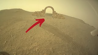 Mars Perseverance Rover Driving – Capture masonry arch  on the surface of Mars