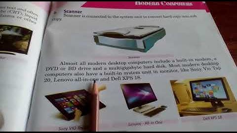 Grade 5  Computer (Unit 2) (Modern Computers) (Part I) (Half Reading) (Sadiq Publishers)