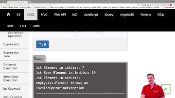 C# Architecture and more with NET Core | S2P16 | LINQ intro and The FirstOrDefault Method