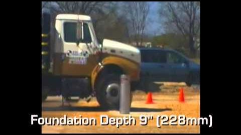 SecureUSA SideWALK bollard crash test