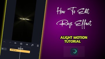 How To Create Rays Effect On Alight Motion | Alight Motion Tutorial Video #shorts​ #alightmotion​