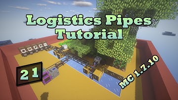 Logistics Pipes Tutorial - #21 - Crop & Tree Farms (MFR)