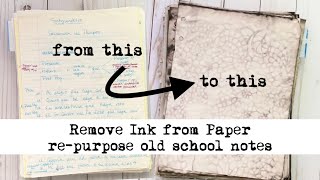 Repurpose Old School Notes  --  Experiment #1