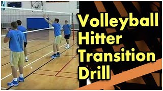 Volleyball Advanced Skills - The Quick Hitter Transition Drill - Coach Al Scates