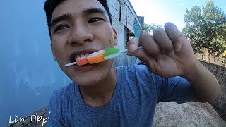 HẬU TRƯỜNG | ĂN KẸO DẺO 7 MÀU 😍 Lùn Tippi